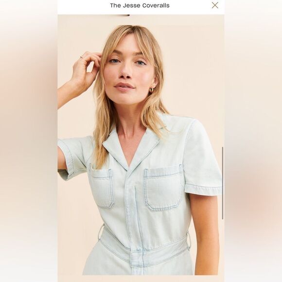 NWT Boyish Anthropologie The Jesse Jean Denim Coveralls - Picture 4 of 9